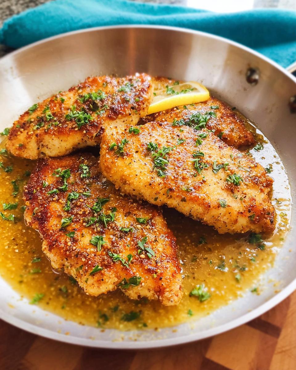 Pan-seared chicken breasts with lemon and herbs, a quick and healthy meal idea for busy weeknights.