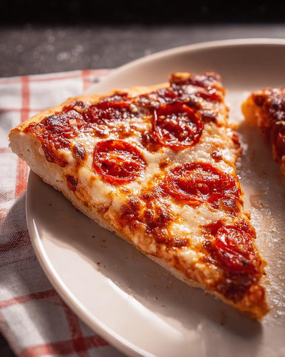 A delicious slice of pepperoni pizza, perfect for Pizza Night Recipes Meal Prep.